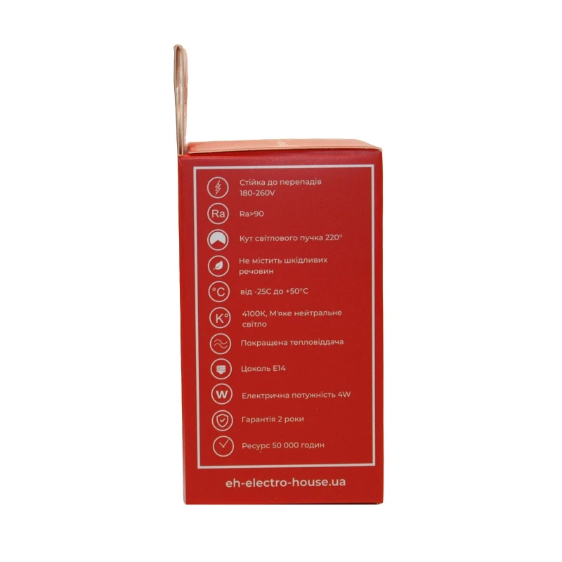 LED лампа R39 4Вт E14 4100К 360 Лм 180-260 В - 2