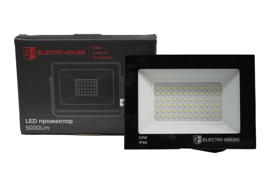 LED прожектор  5000 Лм  50Вт  6500К   холодний білий  SMD2835 - 2