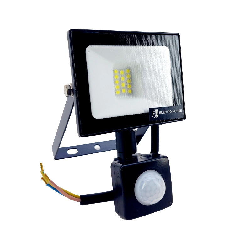 LED прожектор з датчиком руху 10Вт SMD5730, холодний білий 6500К, 900 Лм - 2