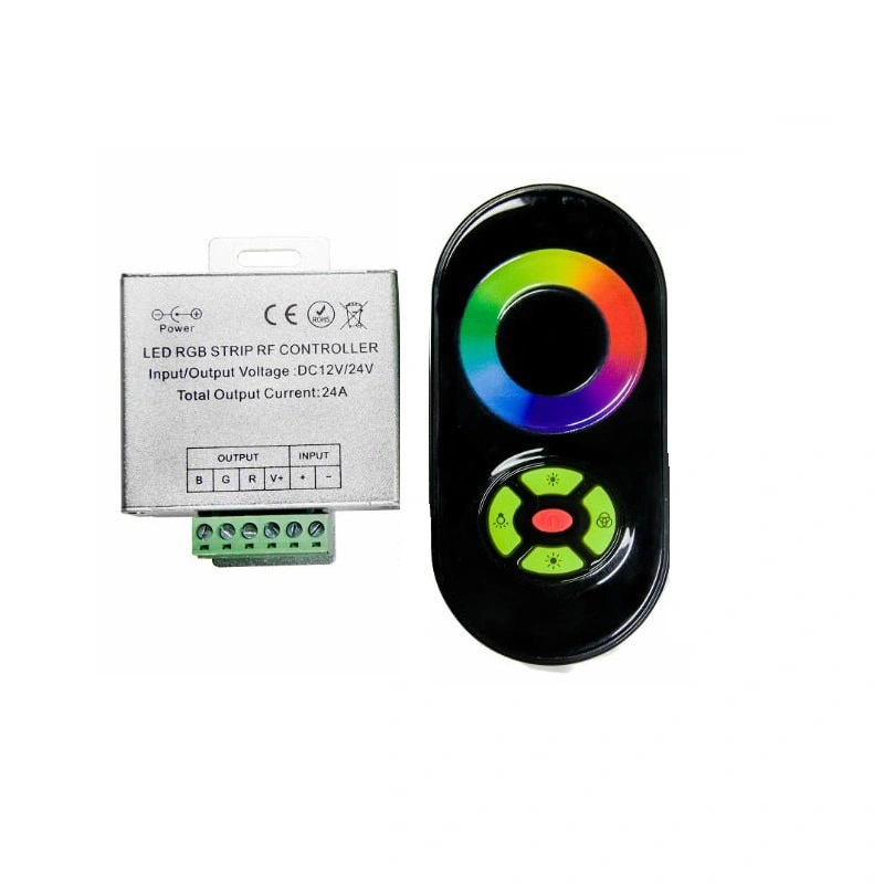 RGB контроллер 24A с радиоуправлением RF черный RGB контроллер 24A с радиоуправлением