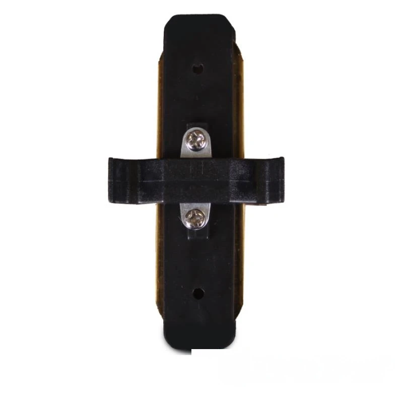 Коннектор для трекового светильника прямой черный Коннектор для трекового светильника прямой