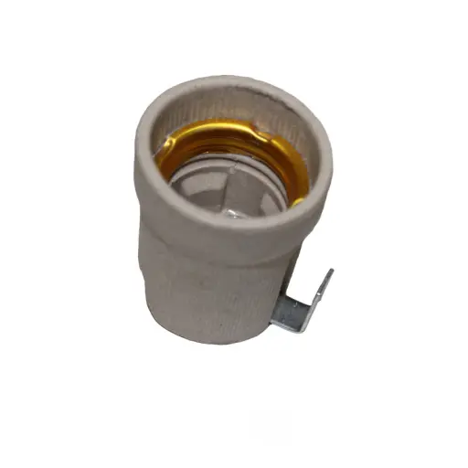 Патрон керамический с планкой E27