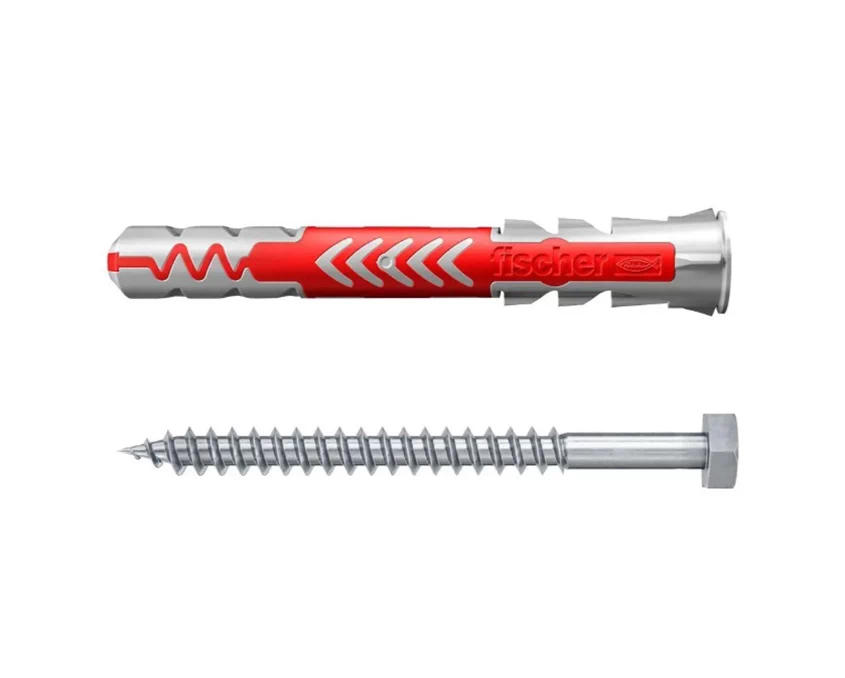 Дюбель Fischer DUOPOWER 10х80 S с шурупом универсальный високотехнологический