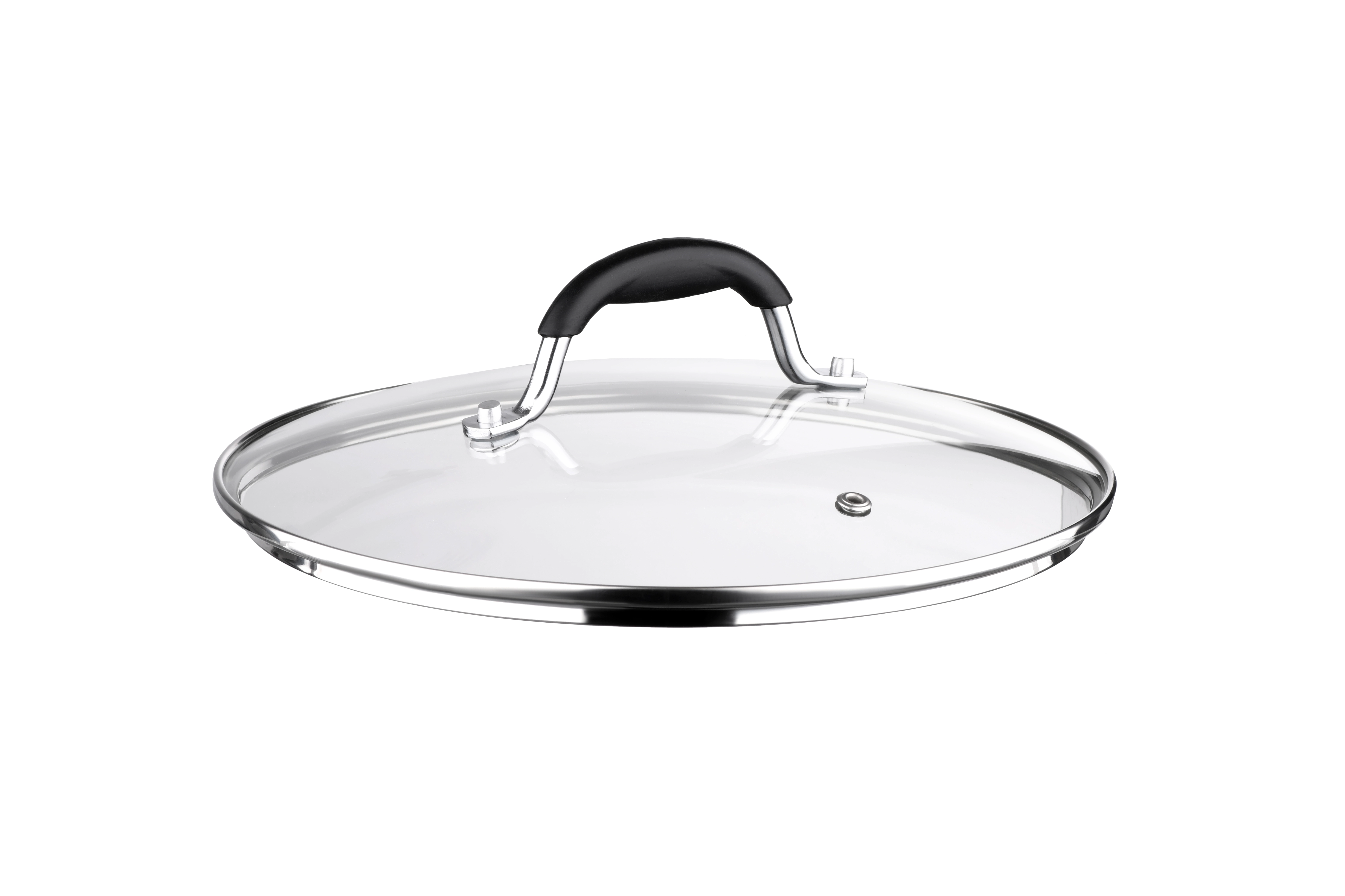 Кришка Ardesto Black Mars, 24см, термостійке скло, нержавіюча сталь, силікон