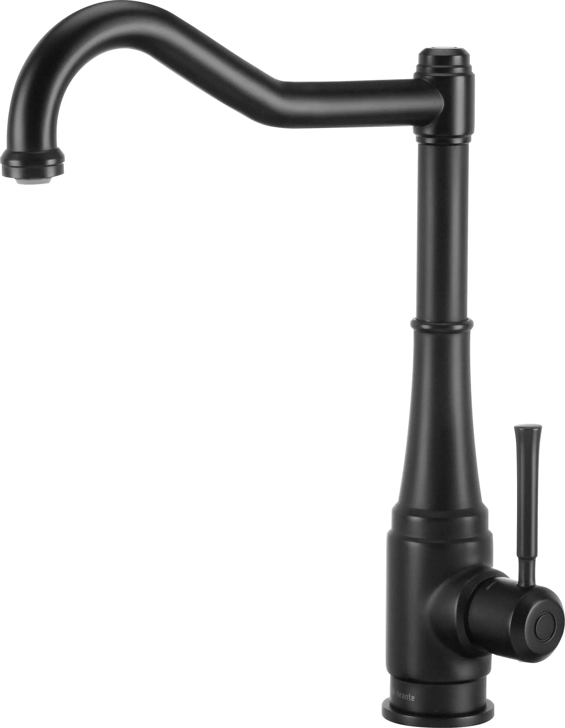 Змішувач для кухні Deante Tamizo, довжина виливу - 225мм, поворотний, 1важіль, чорний