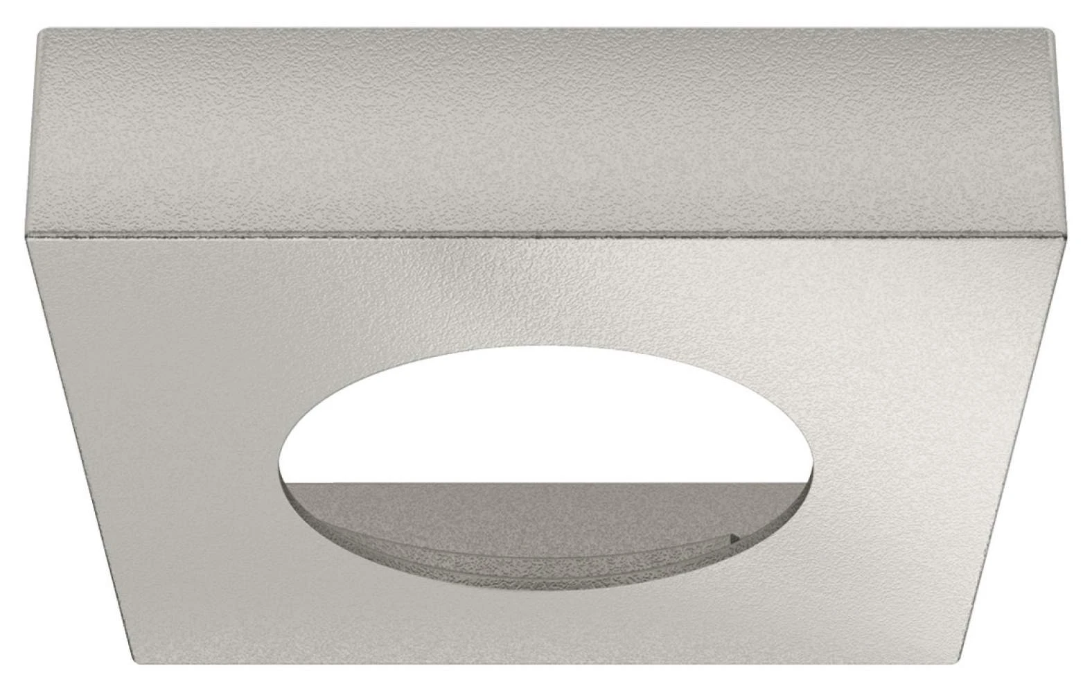 Корпус для вмонтованого світильника LED 2025 d отвору 58 мм пластик сірий прямокутний 65 x 65 x 15,6