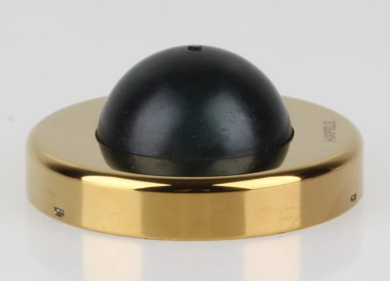 Стопор дверний настінний латунний полірований D60 мм 27мм 93714918