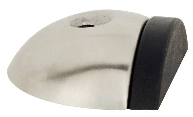 Стопор дверний для підлоги нержавіюча сталь 16 х 47 мм 93752050