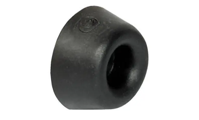 Стопор дверний настінний гумовий чорний D20 мм 10мм 40701930