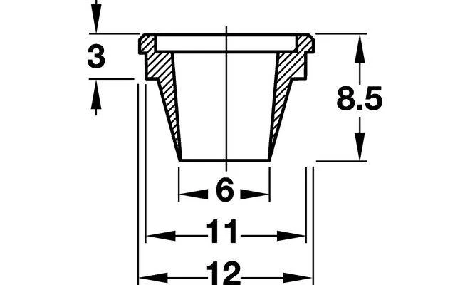 Шайба-гільза D12х8,5 03703410 - 2
