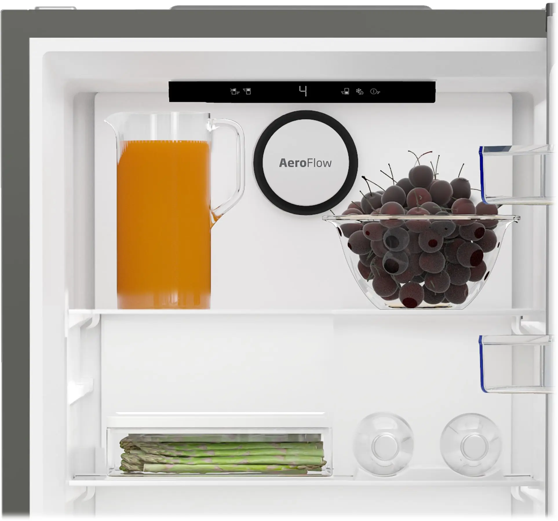 Холодильник Beko з нижн. мороз., 203x60x67, xолод.відд.-249л, мороз.відд.-106л, 2дв., А++, NF, диспл - 9