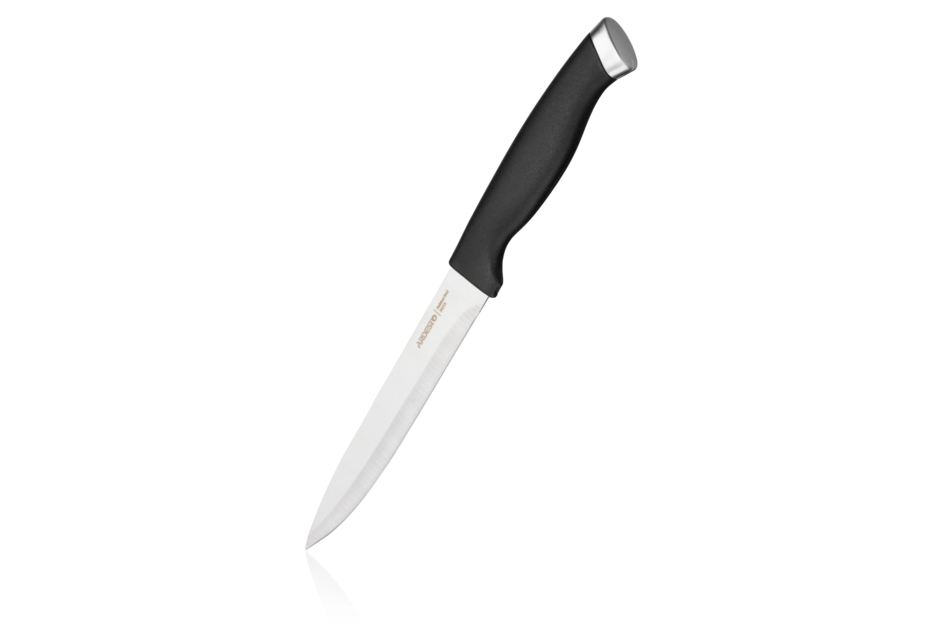 Набір ножів Ardesto Gemini Gourmet, 3 предмети, нержавіюча сталь, пластик, чорний - 4