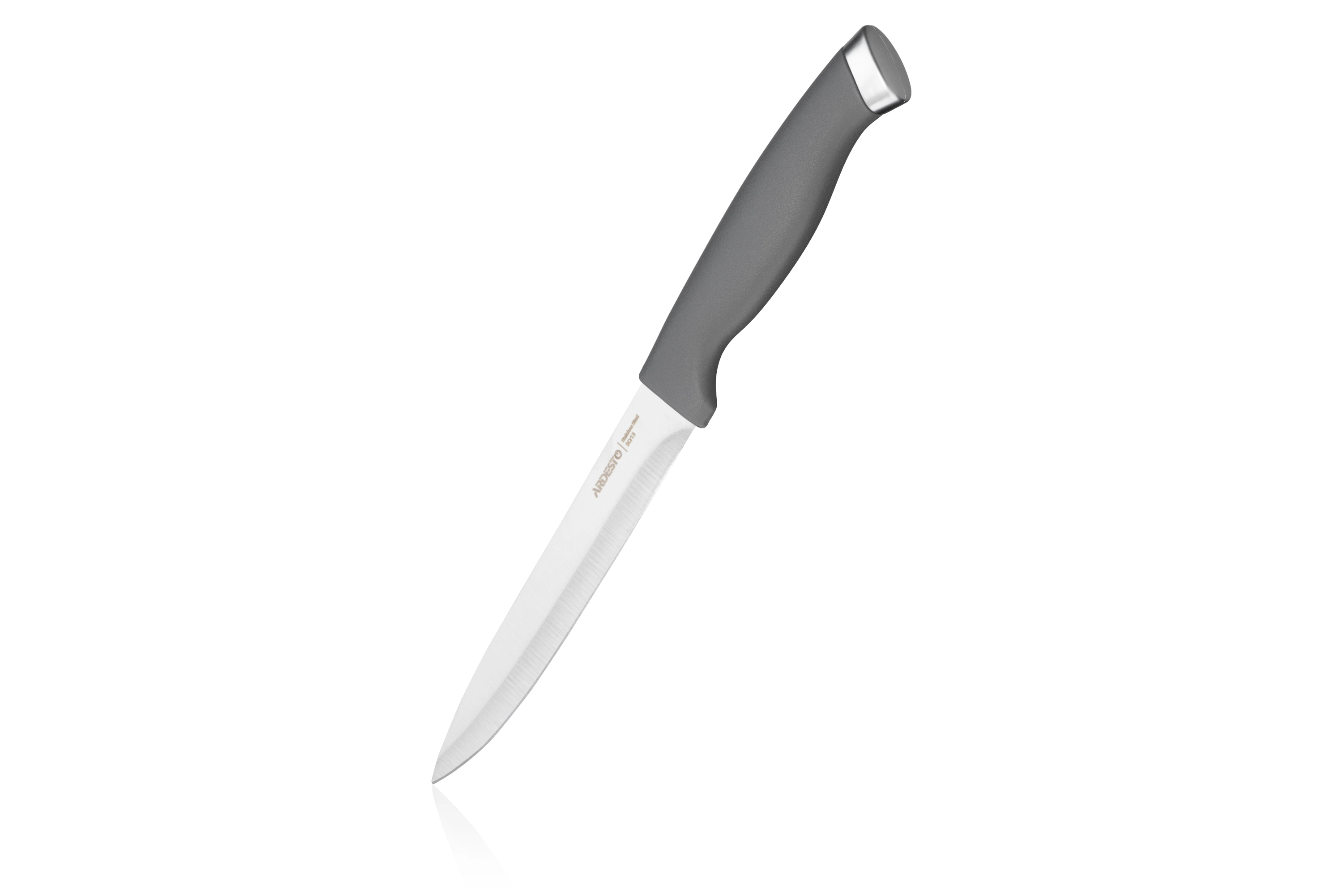 Набір ножів Ardesto Gemini Gourmet, 3 предмети, нержавіюча сталь, пластик, сірий - 4