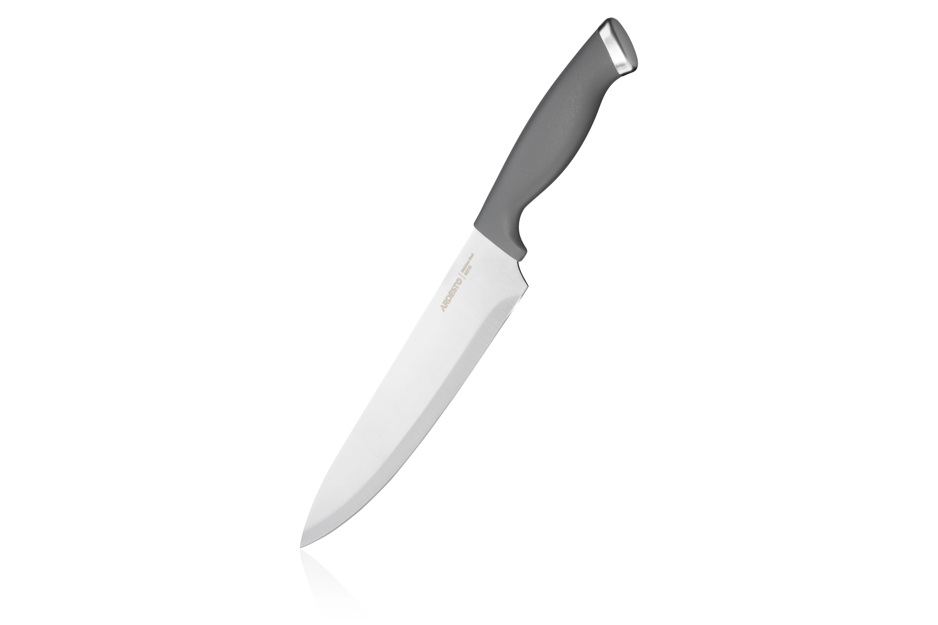 Набір ножів Ardesto Gemini Gourmet, 3 предмети, нержавіюча сталь, пластик, сірий - 5
