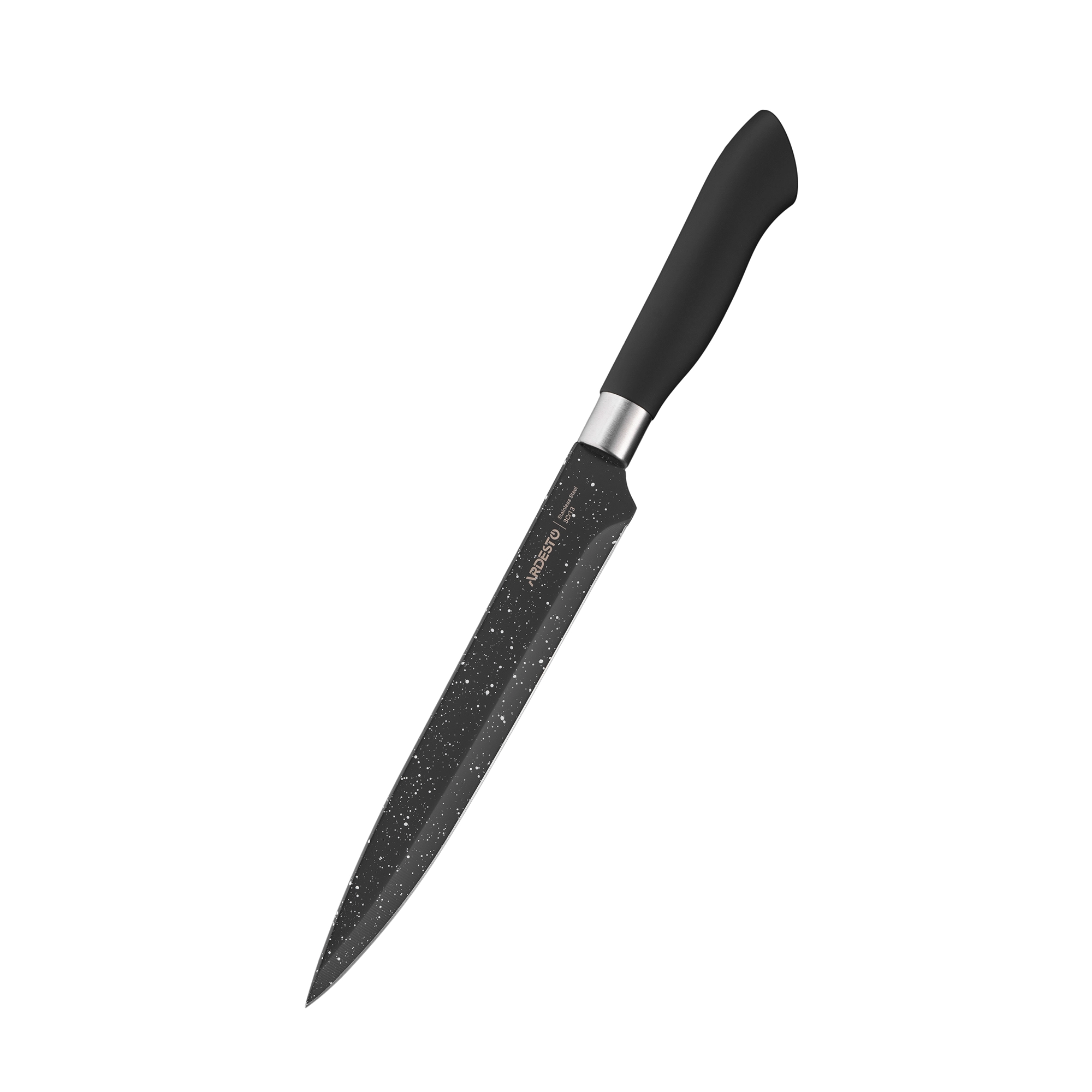 Набір ножів з блоком Ardesto Gemini, 6 предметів, нержавіюча сталь, пластик, чорний - 7
