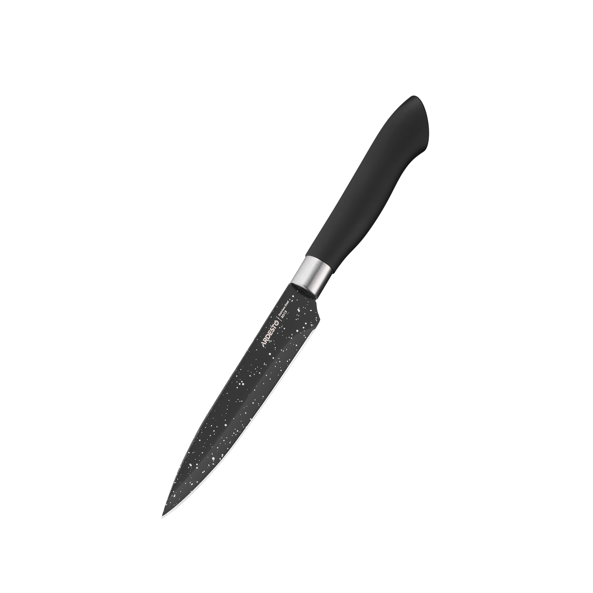 Набір ножів з блоком Ardesto Gemini, 6 предметів, нержавіюча сталь, пластик, чорний - 5
