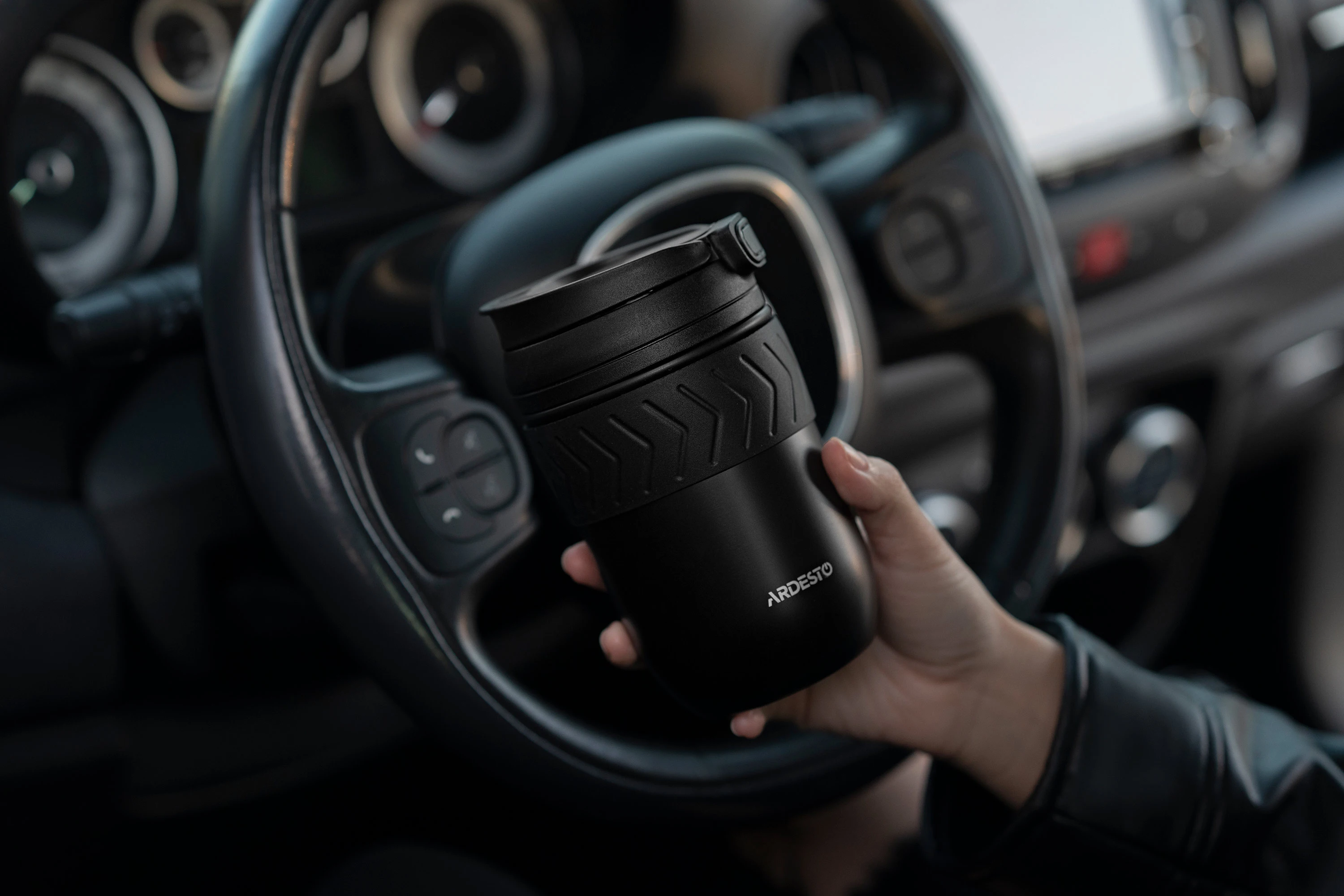 Термокухоль Ardesto Cosy, 400мл, нержавіюча сталь, чорний - 2