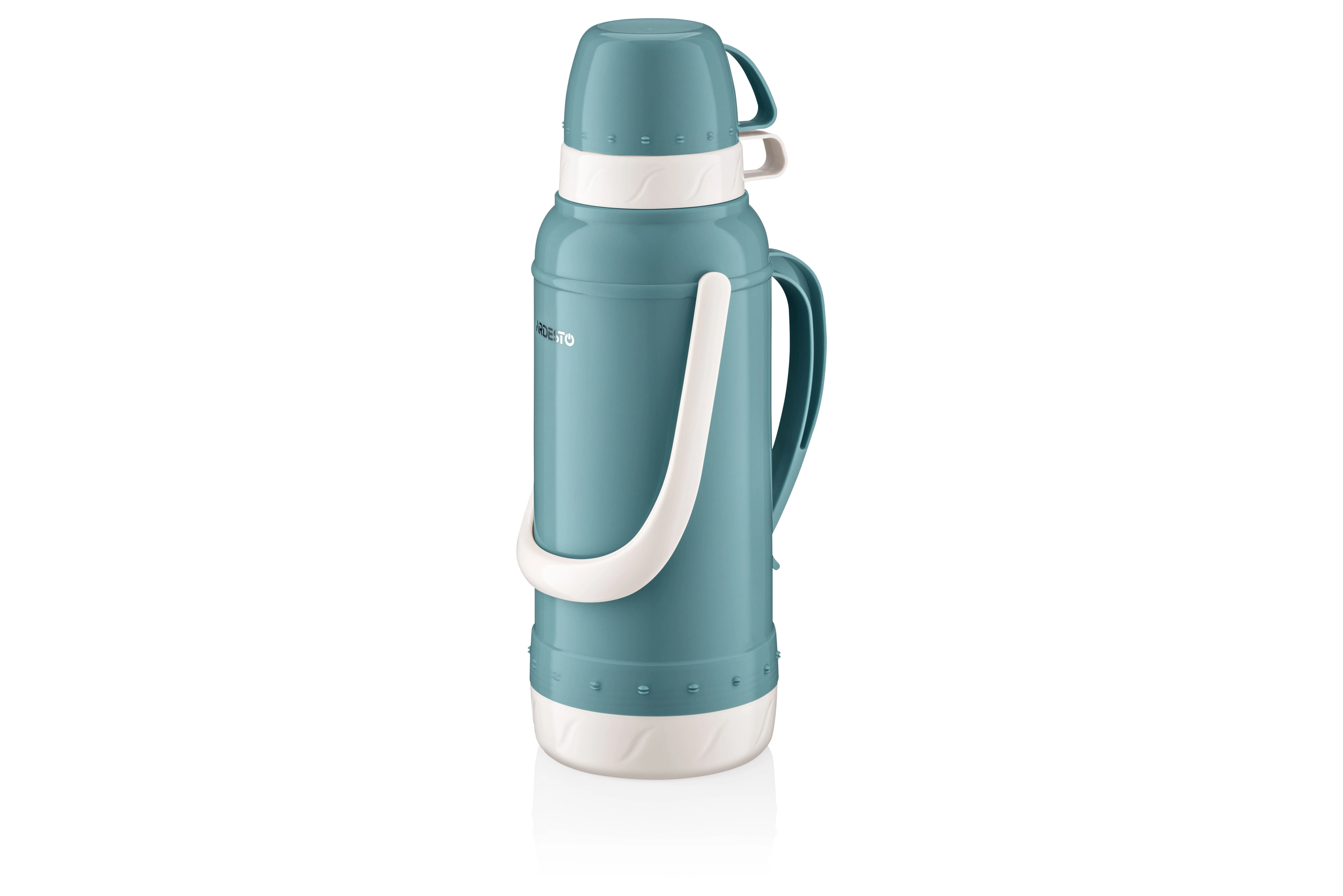 Термос Ardesto Gemini Gourmet, 2000мл, пластик, боросилікатне скло, синій - 2