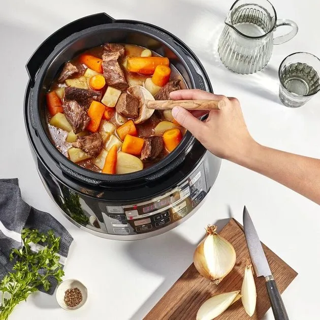 Мультиварка-скороварка Moulinex Quickchef, 1000Вт, чаша-5л, сенсорне керув., пластик, чорний - 5