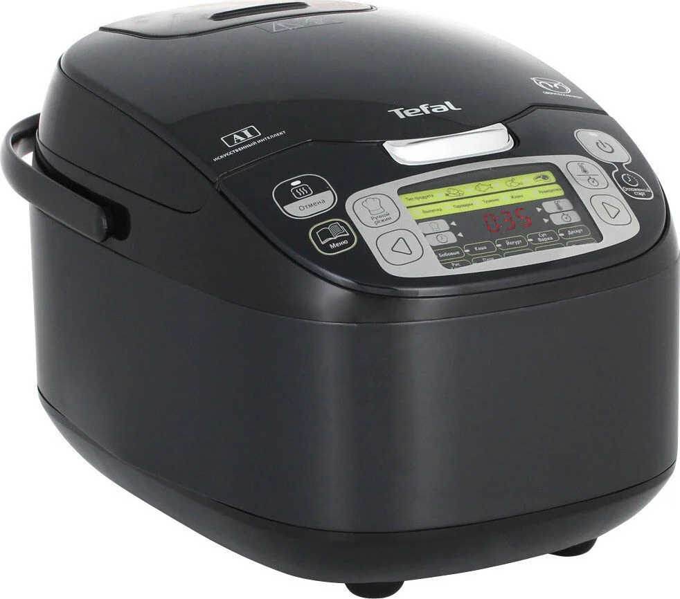 Мультиварка Tefal Fuzzy Logic, 750Вт, чаша-5л, електронне керув., пластик, чорний - 3
