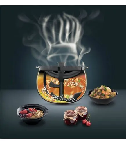 Мультиварка Tefal MultiCook&Stir, 1200Вт, чаша-5л, електронне керув., пластик, чорно-бронзовий - 2