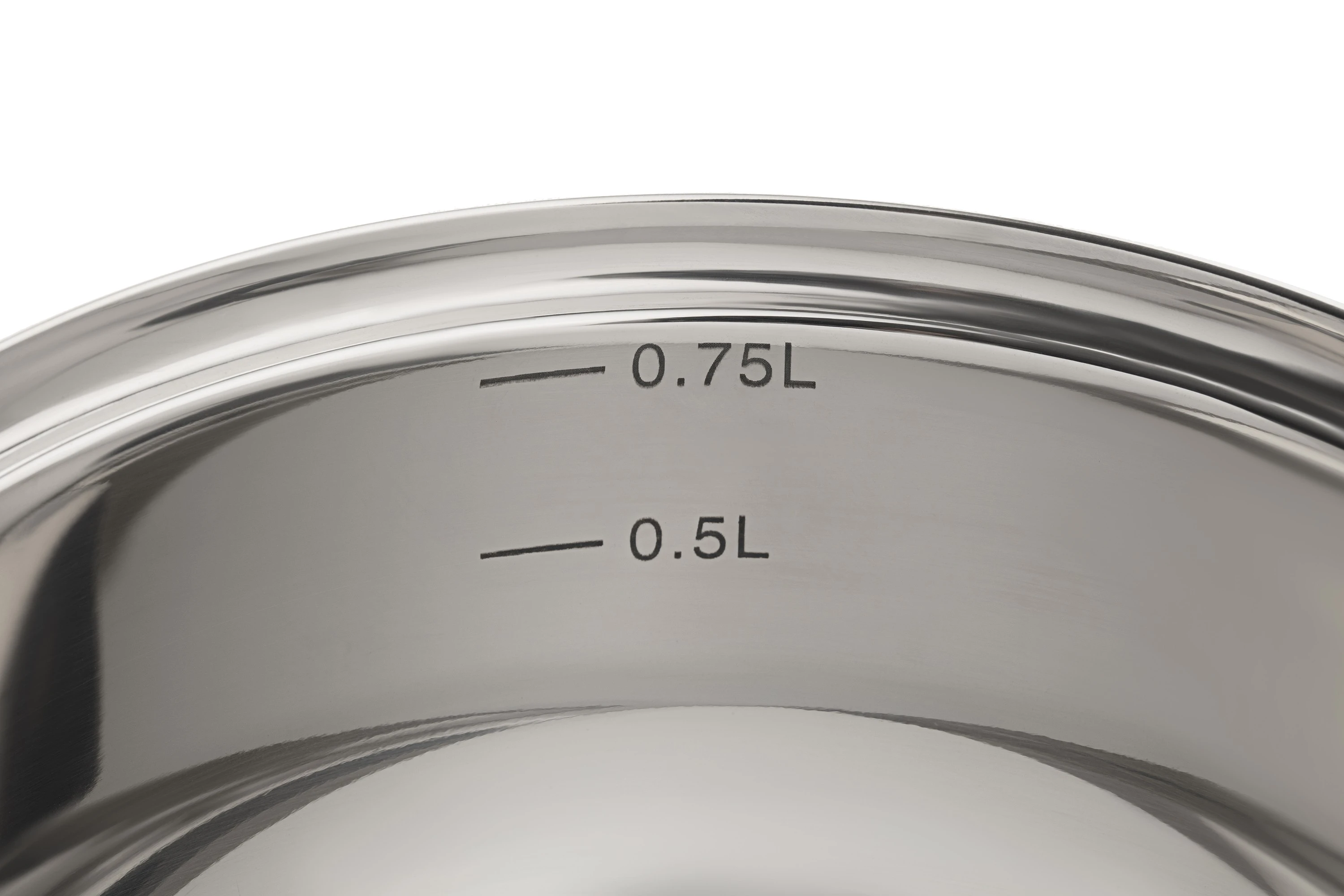 Ківш зі скляною кришкою Ardesto Gemini Bari, 0.8л, нержавіюча сталь - 3