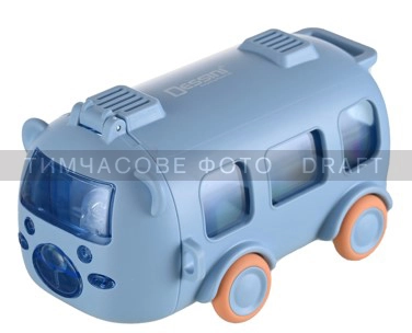 Пляшка для води Ardesto Bear Bus 500мл, пластик, блакитний