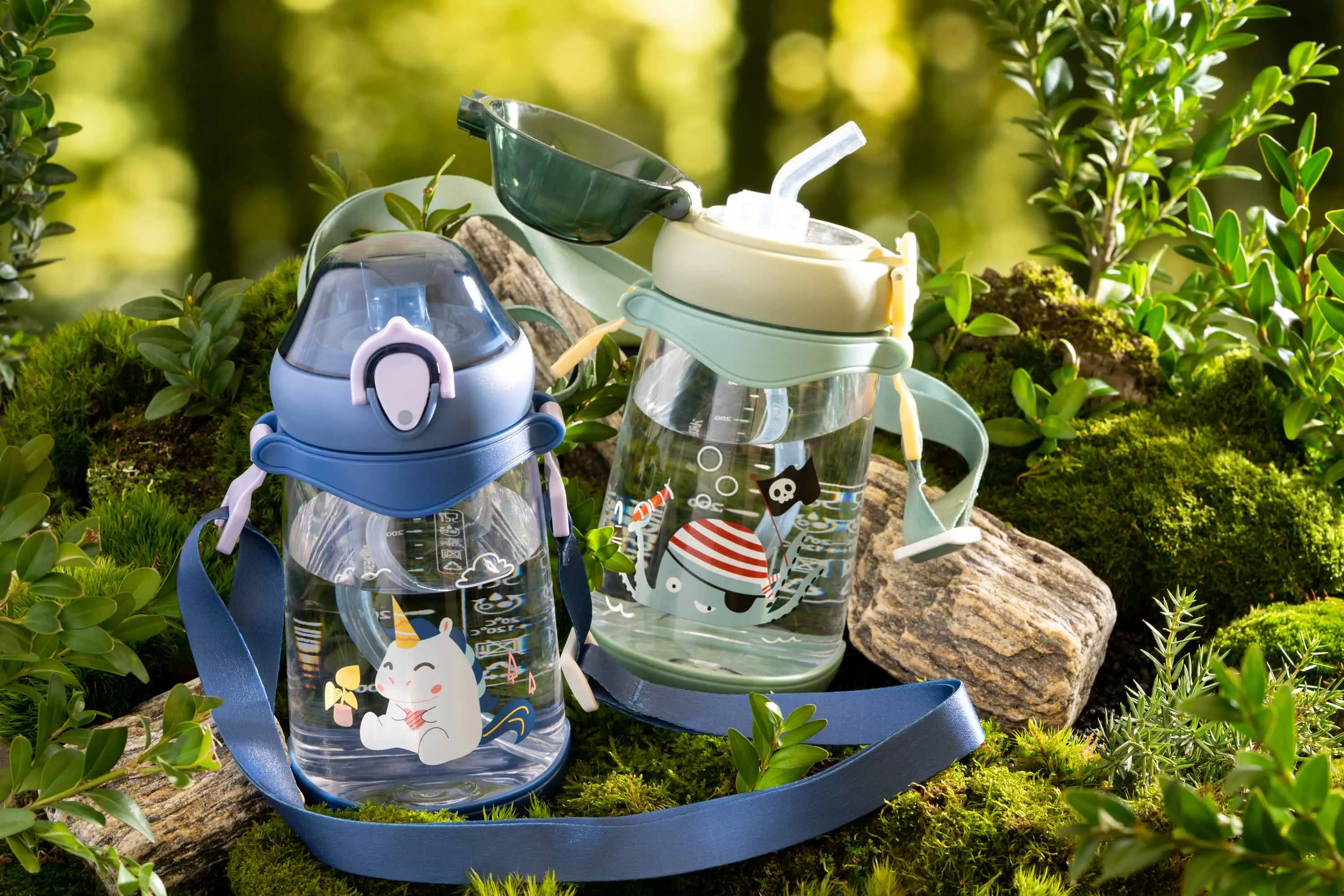 Пляшка для води дитяча Ardesto Unicorn, 500мл, пластик, синій - 2