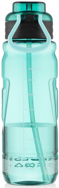 Пляшка для води Ardesto Sport 1000мл, пластик, зелений - 2