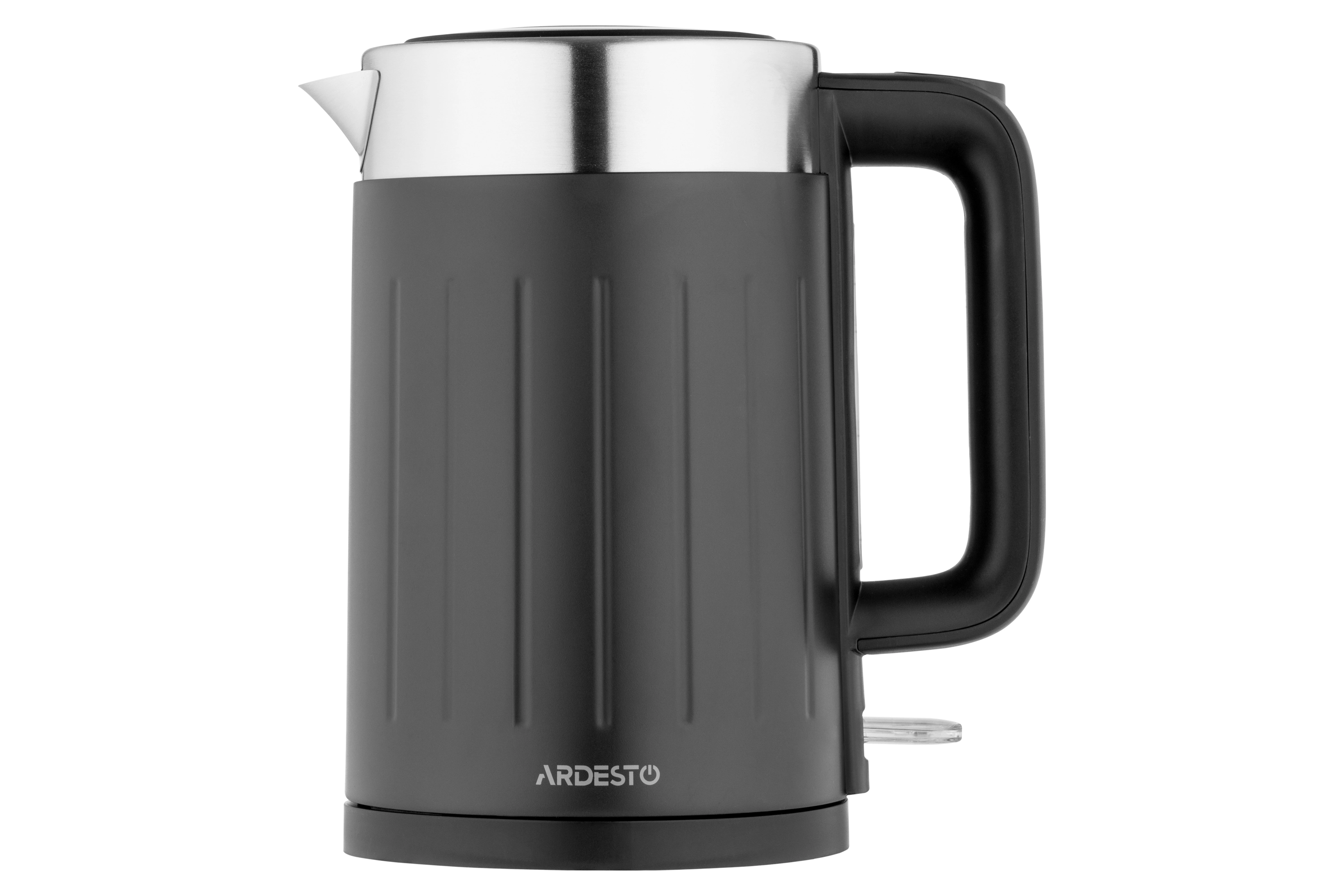 Електрочайник Ardesto 1.7л, Strix, подвійні стінки, чорний матовий