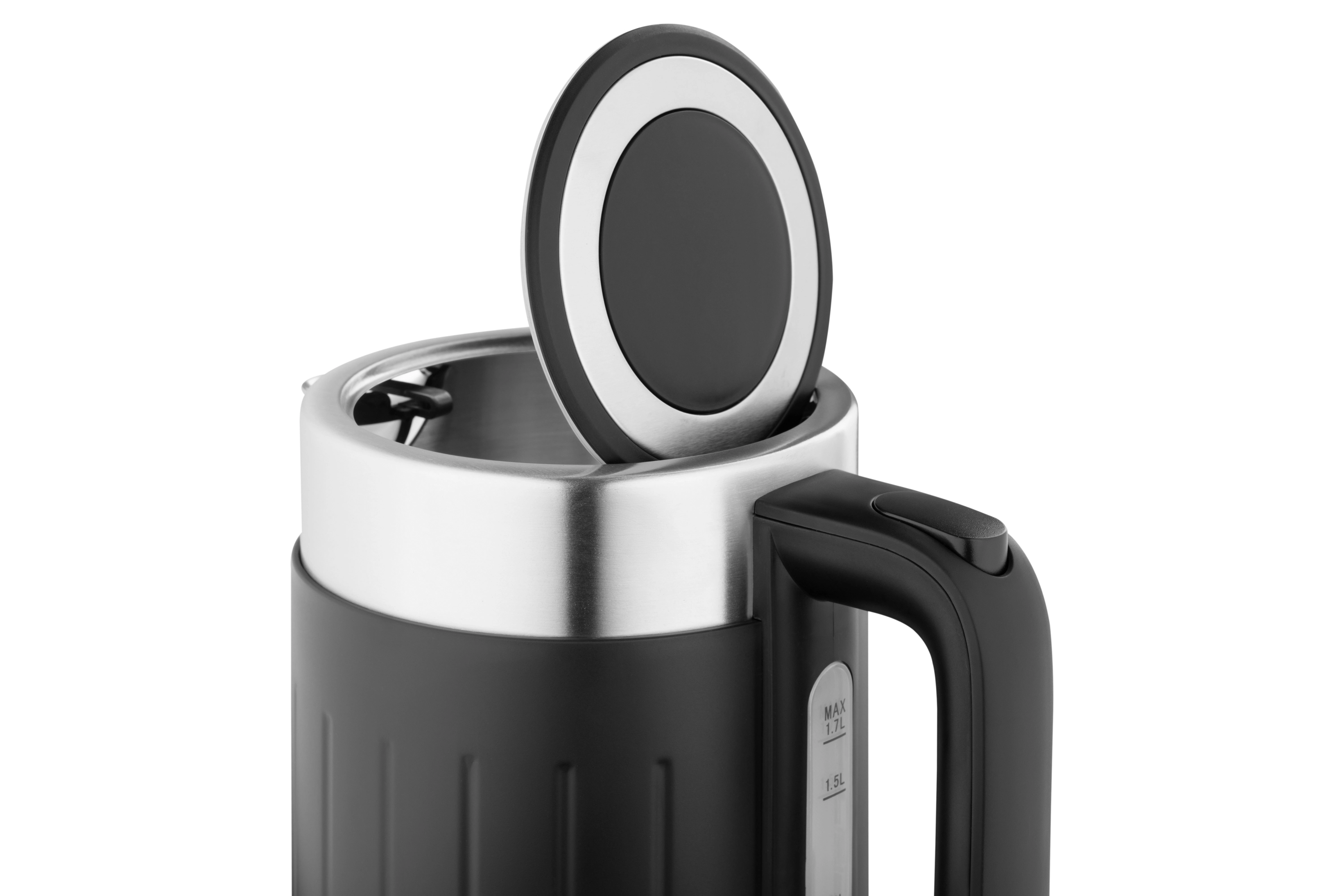 Електрочайник Ardesto 1.7л, Strix, подвійні стінки, чорний матовий - 4