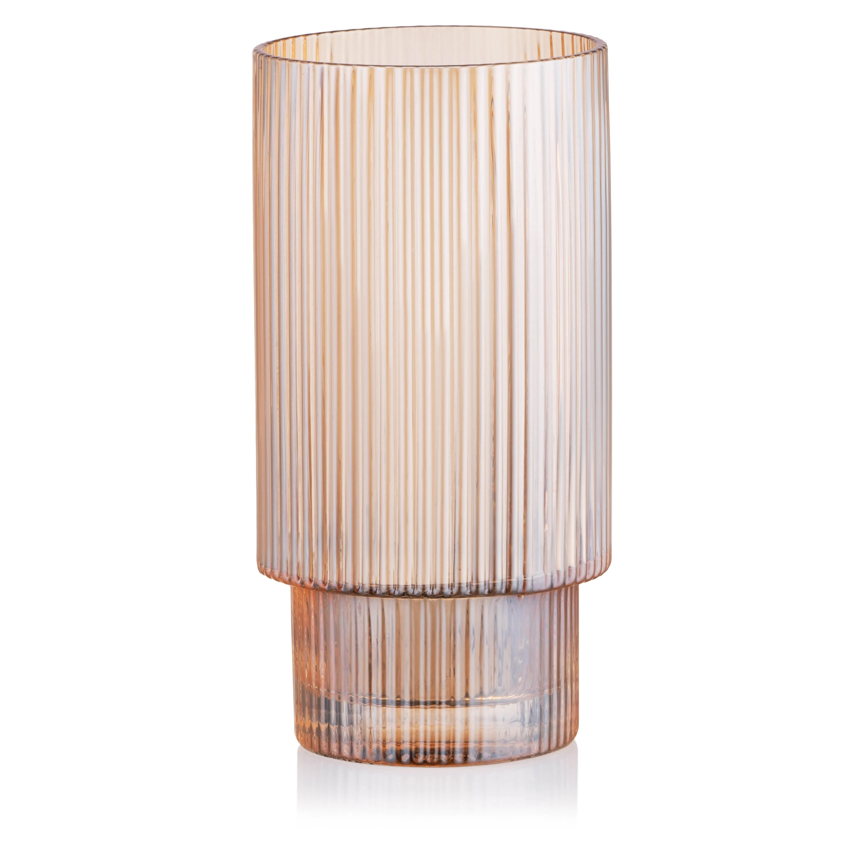 Набір склянок високих Ardesto 380мл, 2шт, скло, золотистий