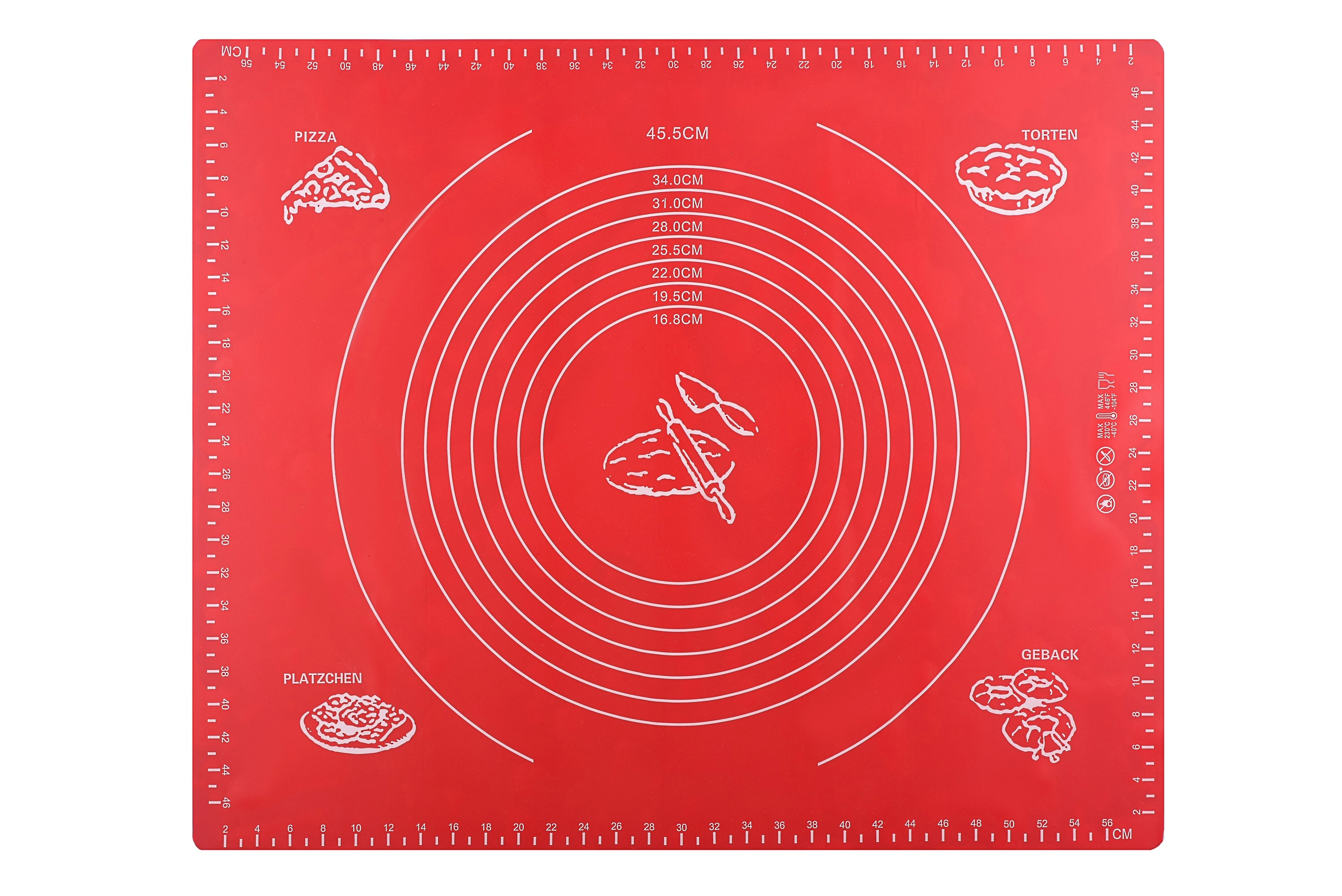 Килимок для випікання Ardesto Golden Brown, 50х60см, силікон, червоний