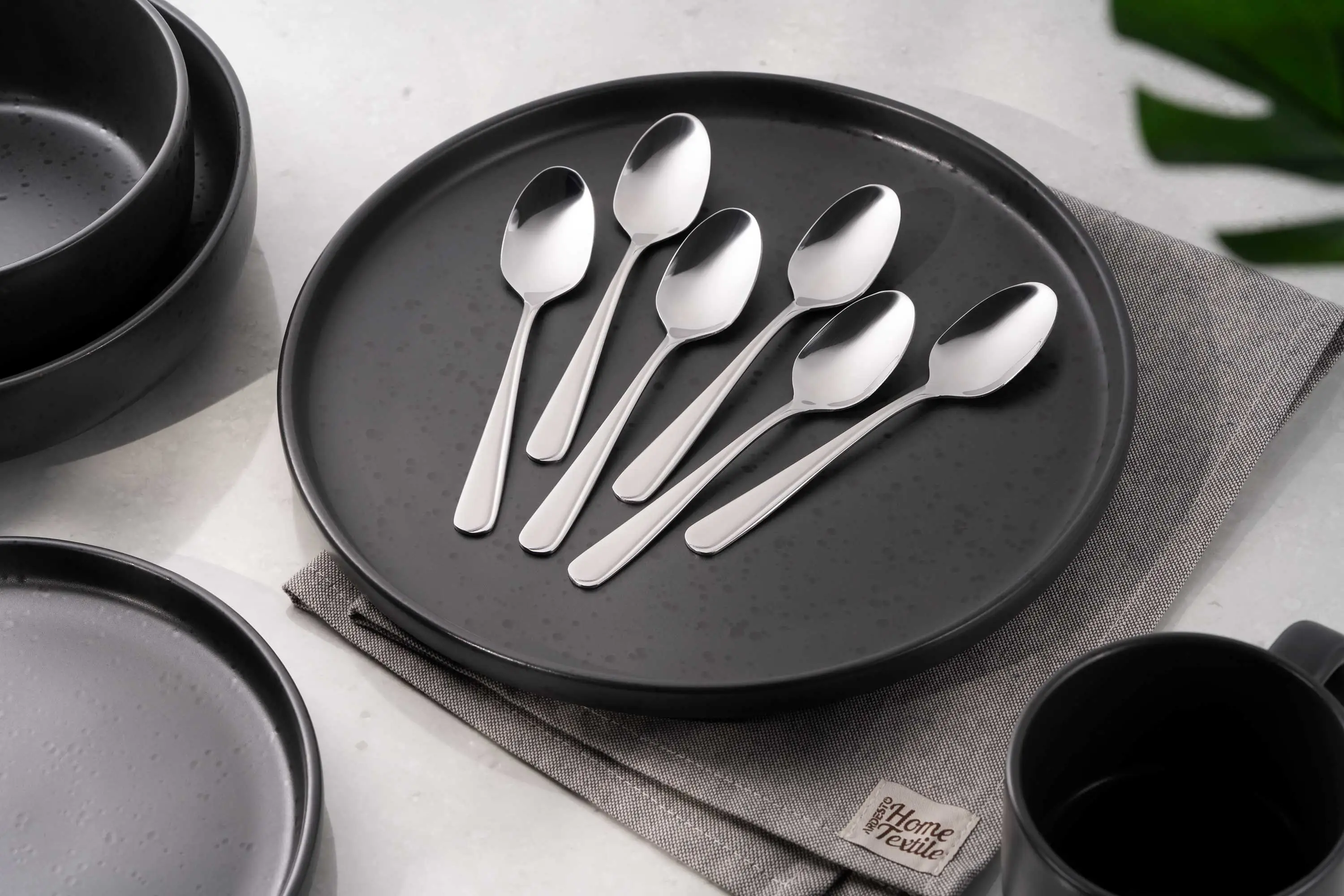 Набір чайних ложок Ardesto Black Mars Zenith, 6 приборів, нержавіюча сталь - 2