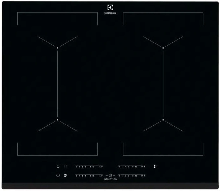 Варильна поверхня Electrolux індукційна, 60см, розширена зона, чорний