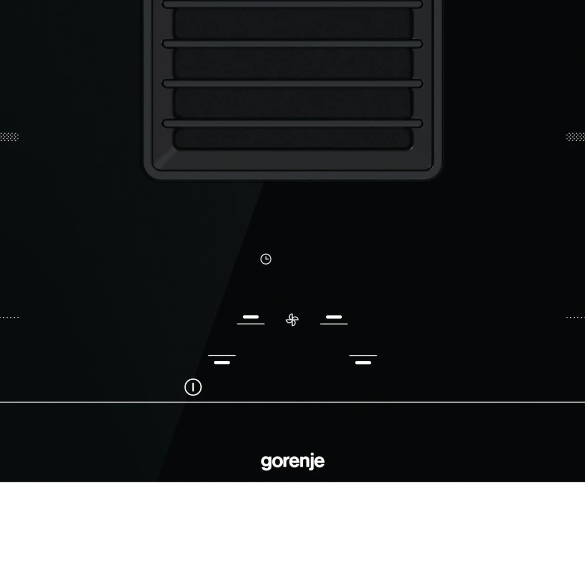 Варочная повверхня Gorenje индукционная, 83см, расширенная зона, встроенная вытяжка, 620м.куб/час, черный - 2