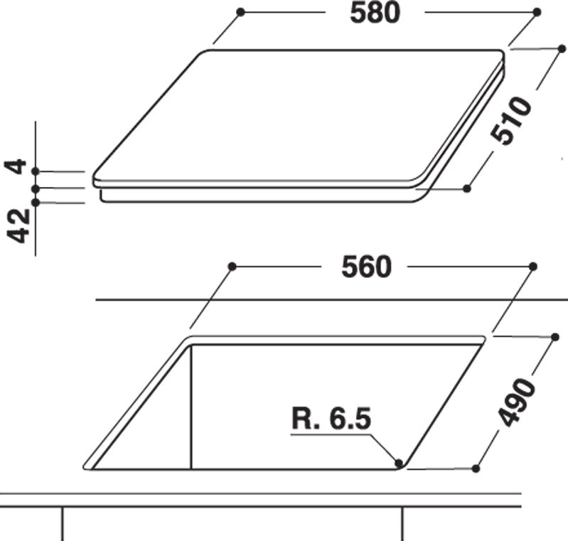 Варильна поверхня Whirlpool електрична склокерамічна, 60см, чорний - 2
