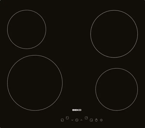 Варочная поверхность Beko электрическая, 60см, черный
