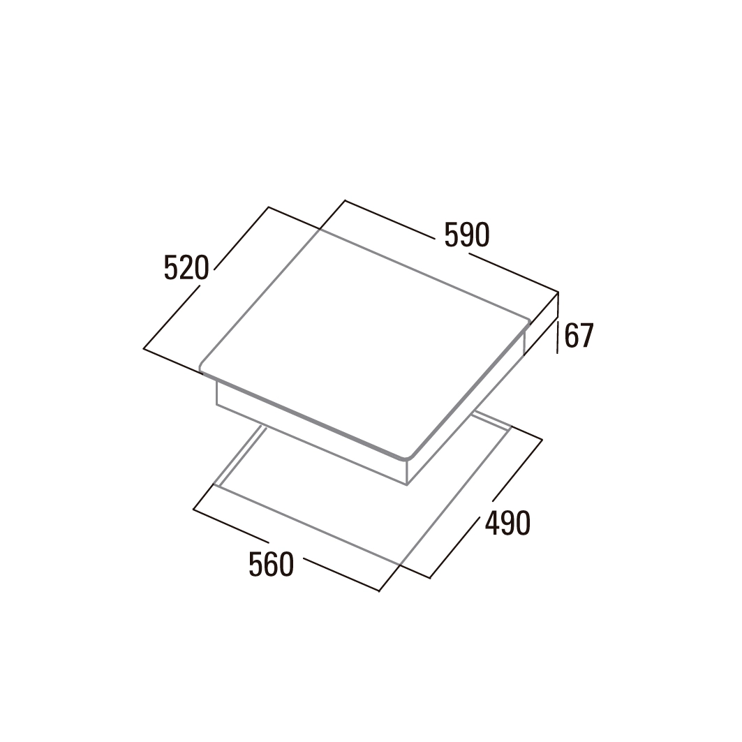 Варильна поверхня Cata електрична склокерамічна, 60см, TN 604, чорний - 2