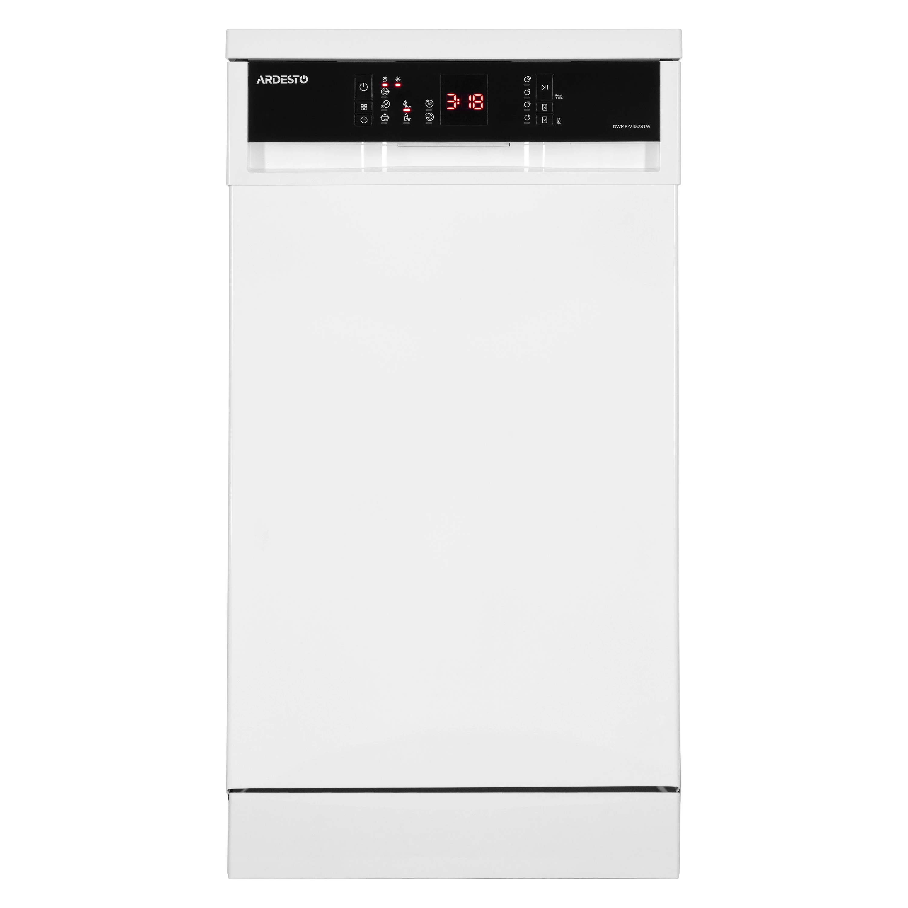 Посудомоечная машина ARDESTO, 10компл., А++, 45см, дисплей, обработка паром, белый