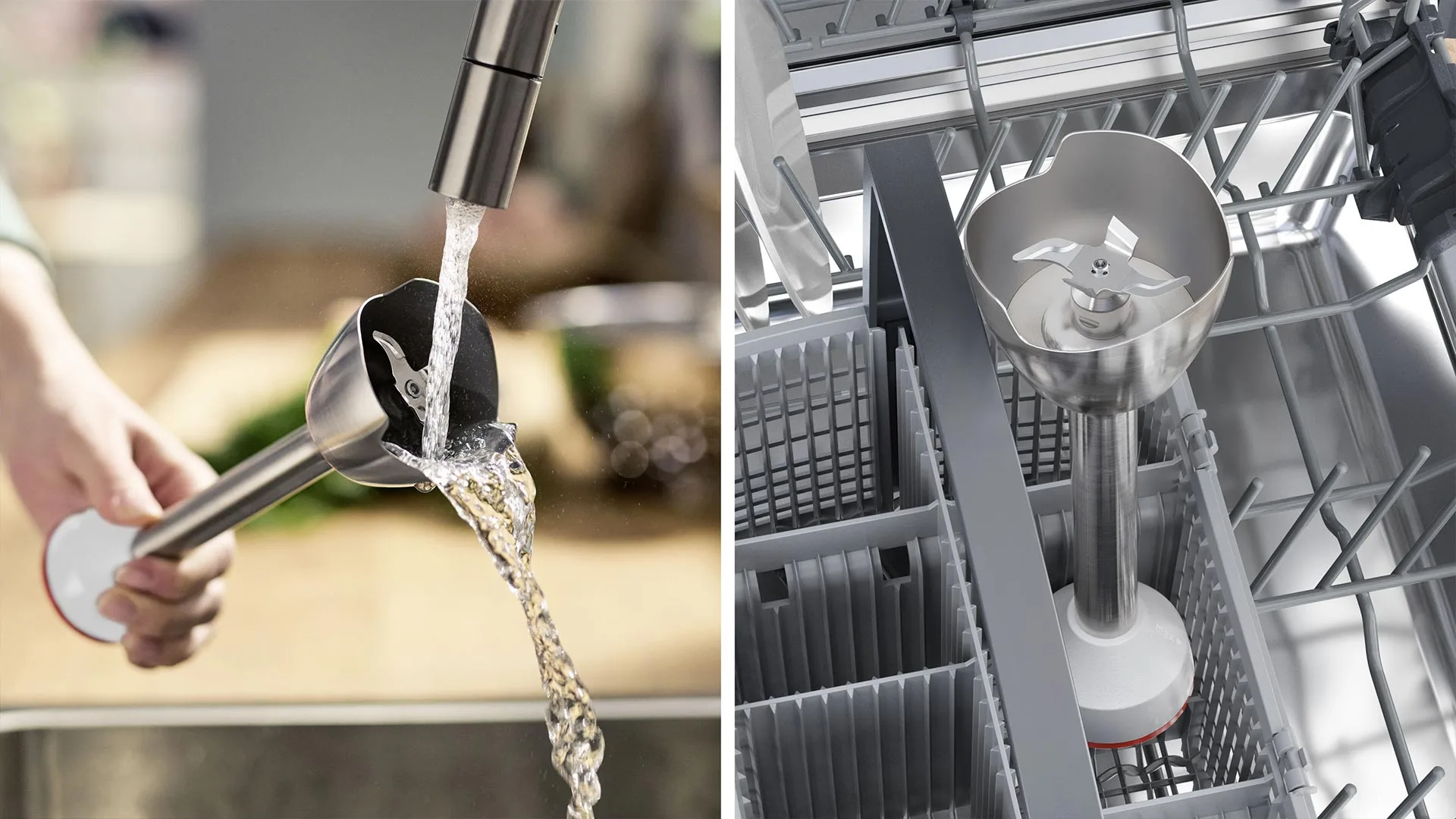 Блендер Bosch заглибний 600Вт, подрібнювач, вінчик, білий - 2