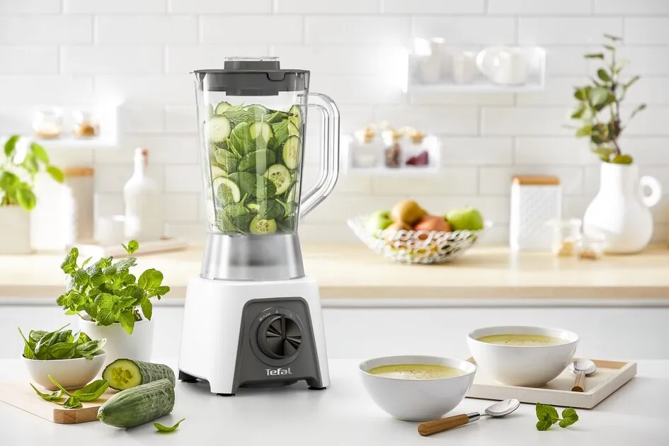 Блендер Tefal стаціонарний Blendeo Plus Mixer, 450Вт, чаша-1500мл, білий - 12