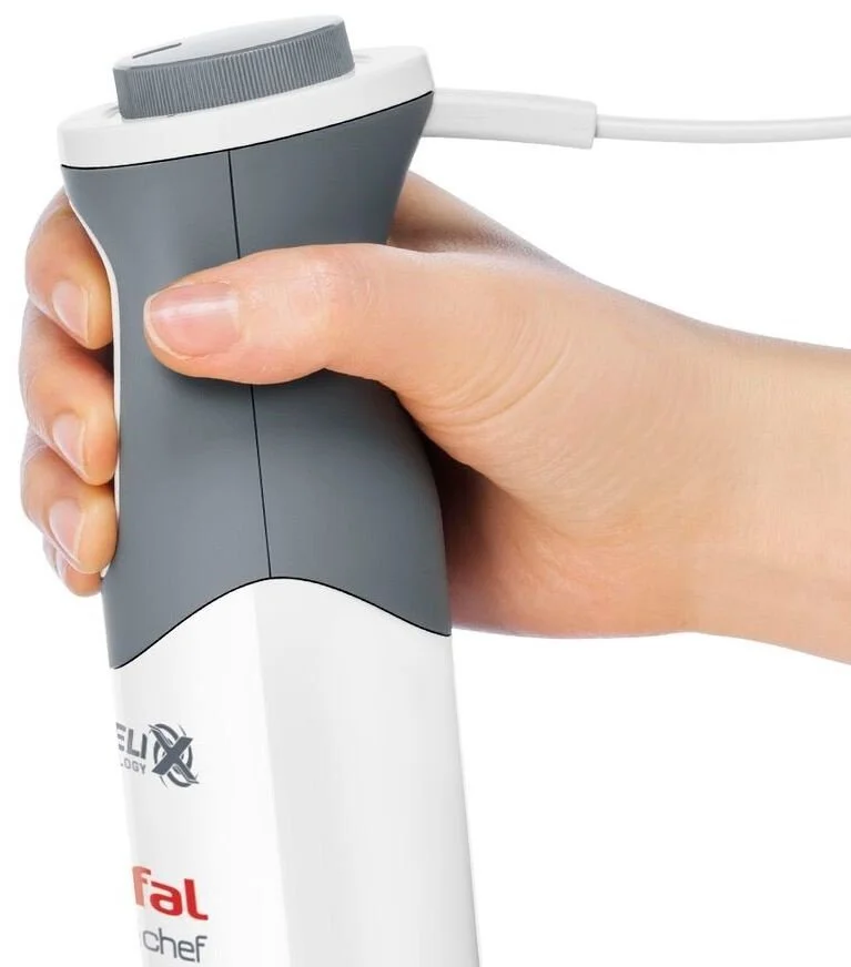 Блендер Tefal заглибний Optichef 800Вт, 3в1, чаша-800мл, чопер-500мл, турборежим, білий - 6