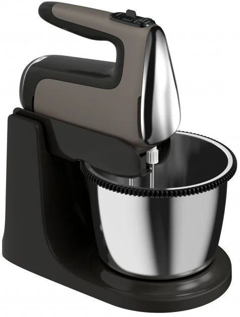 Міксер Tefal стаціонарний Powermix Silence 600Вт, насадки-4, чаша-метал, 2, 5л, турборежим, сіро-чор