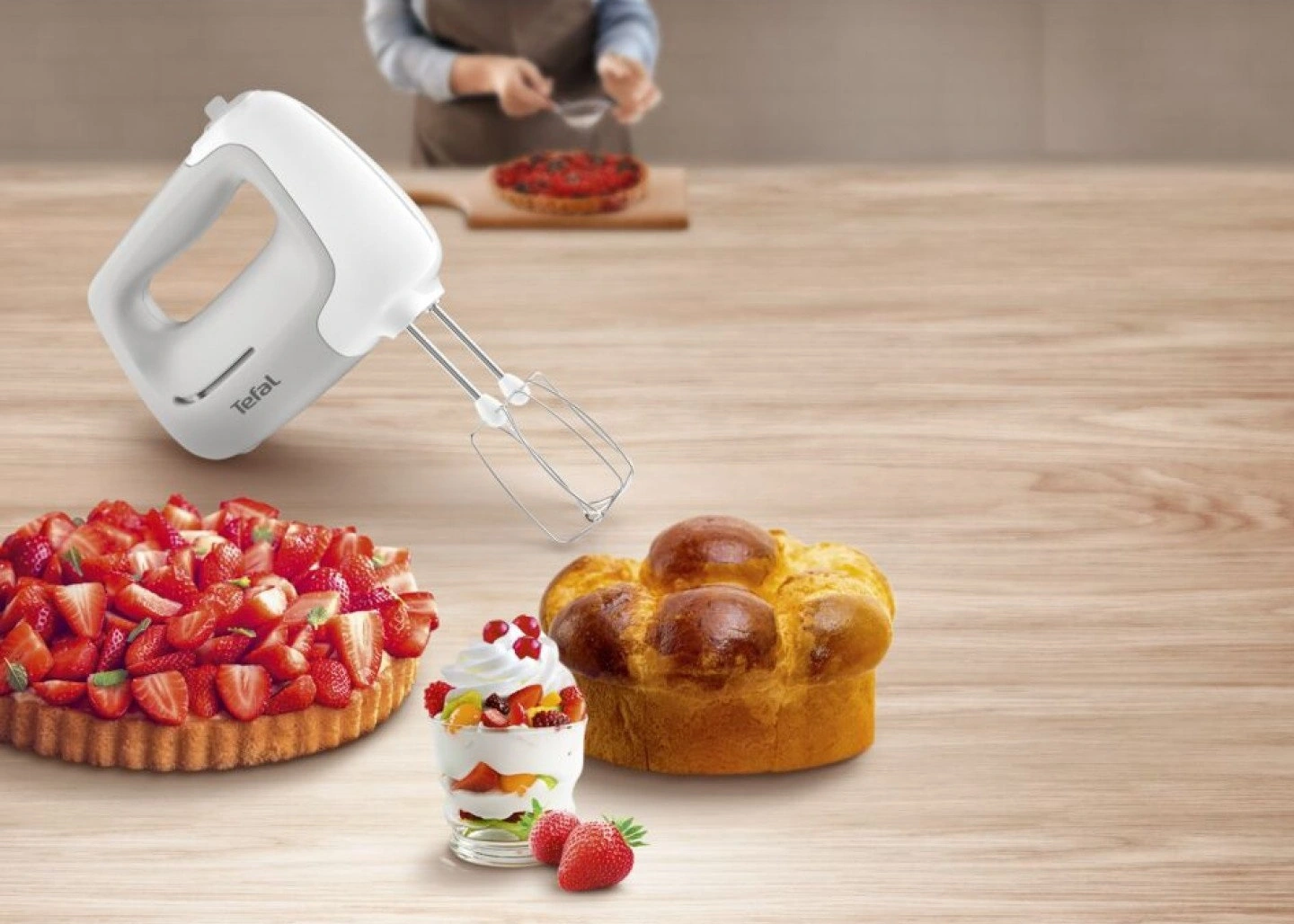 Міксер Tefal ручний Prep'Mix 450Вт, насадки-4, турборежим, сірий - 5