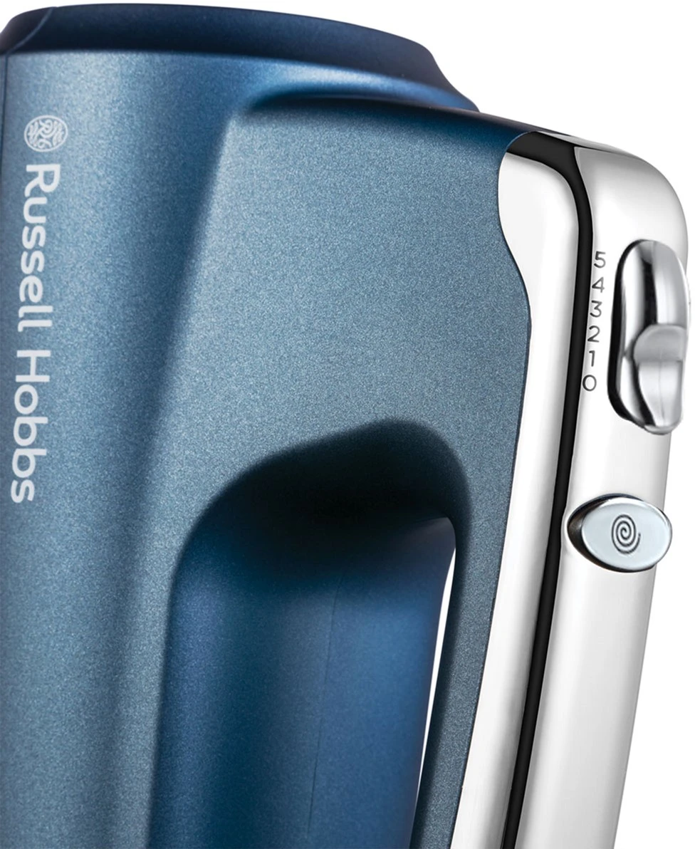 Міксер Russell Hobbs ручний Sapphire, 350Вт, насадки-4, турборежим, синій - 4