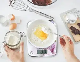 Ваги Tefal кухонні Optiss Cake, 5кг, AAAx2 в комплекті, скло, різнокольоровий - 2