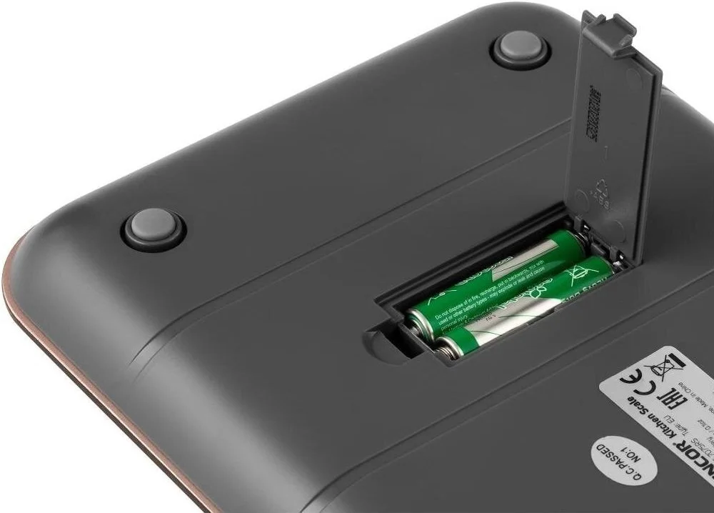 Ваги Sencor кухонні, 5кг, підключення до смартфону, AAAx2 , пластик, золотий - 7