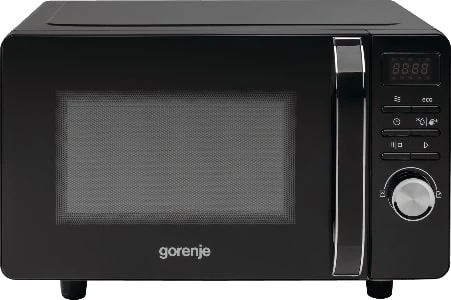Мікрохвильова піч Gorenje, 20л, електр. керув., 700Вт, гриль, дисплей, чорний
