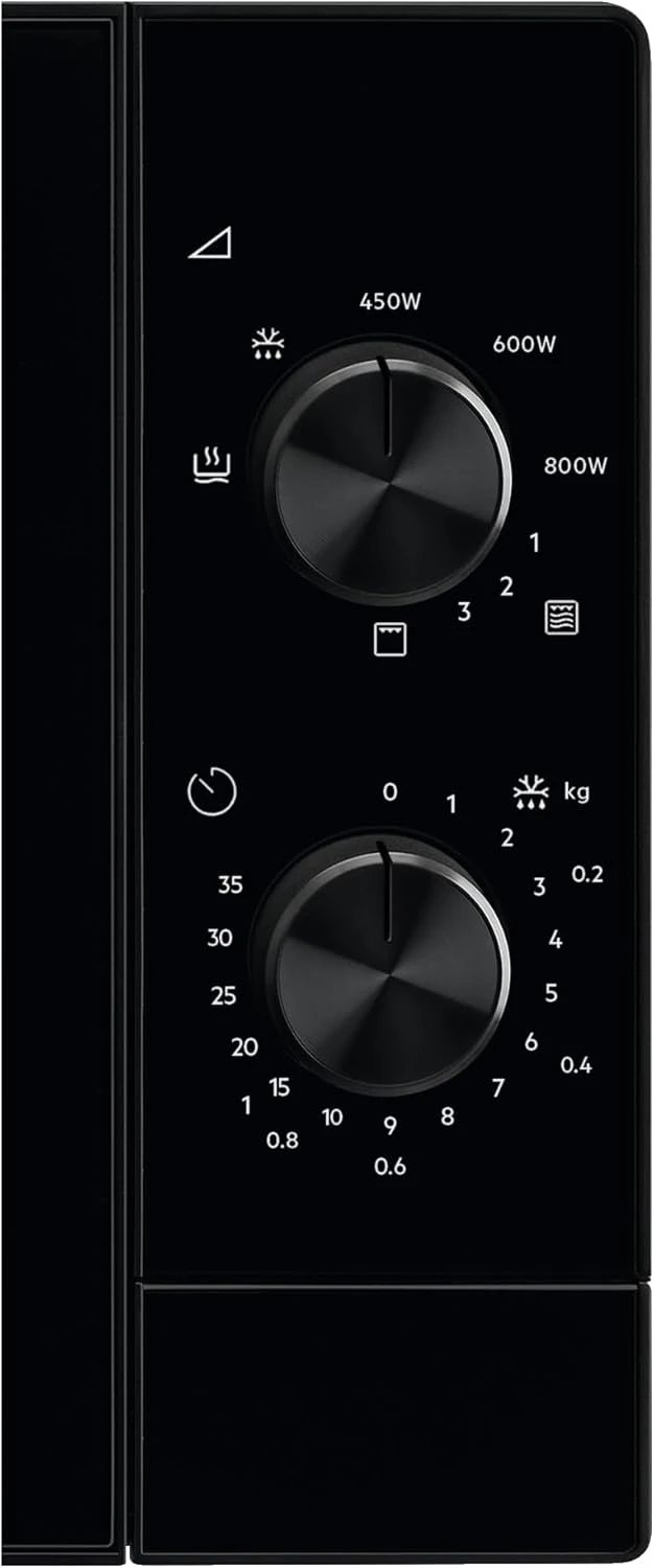 Мікрохвильова піч Electrolux, 20л, мех. керування, 800Вт, гриль, чорний - 2